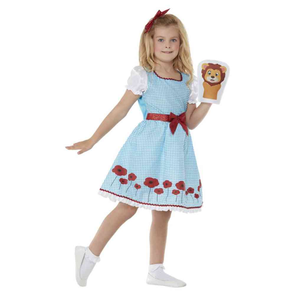 Smiffys - Deluxe Country Girl Costume Kids - Blue